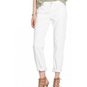 MADEWELL White Boy Jean Relaxed Boyfriend Jeans Size 26